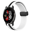 Miniatyrbild 1 av 5: För Garmin Venu 2 Plus 20 mm vikbart magnetlås i silikon watch White-Black