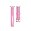 Pikkukuva 3 / 5: Fitbit Versa 4 / Sense 2 universal nylon Weave Canvas watch Pink