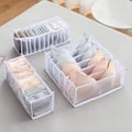 Pikkukuva 1 / 5: Alusvaatteet Organizer Set -taitettava Alusvaatteet Drawer Organizer White 6 7 11 grid