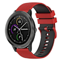 Miniatyrbild 1 av 5: För Garmin Vivoactive 3 20 mm rutigt tvåfärgat watch Red-Black