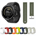 Miniatyrbilde 4 av 5: For Suunto 9 Rhombus Texture Silicone Watch Band Black