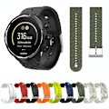 Miniatyrbillede 4 af 5: Til Suunto 9 Rhombus Texture Silicone Watch Band White