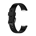 Miniatyrbild 1 av 5: För Fitbit Luxe Silicone Color Buckle Watch Band Black