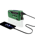 Miniatyrbild 4 av 5: De13 Crank Radio Bärbar Solar Radio Fm Am Sw Inbyggt uppladdningsbart batteri Led Dynamo