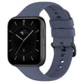 Miniatyrbild 1 av 5: För Oppo Watch 3 Solid Color Soft Silicone Watch Band Blue Grey