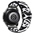 Miniatyrbillede 1 af 5: 20 mm 22 mm bånd til Samsung Galaxy Watch 4/classic/3/5/pro/active 2 Gear S3 Elastic Nylon Loop Huawei Watch Gt 2 2e 3 Pro Strap Zebra white 22mm