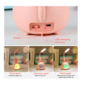 Miniatyrbillede 4 af 5: Led bordlampe Sammenfoldelig læselampe Sød bordlampe til soveværelse børns fødselsdag jul og nytår Pink