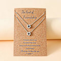 Miniatyrbild 2 av 3: Best Friend Knot Halsband Perfekt födelsedagspresent för långväga vänner Silver 3