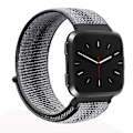 Miniatyrbillede 2 af 3: Til Fitbit Versa 1/2 urrem med universal nylonrem Black Stripe
