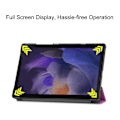 Pikkukuva 3 / 3: Kolmiosainen tablettikotelo (Samsung Galaxy Tab A8 10.5 2021 10.5 Purple)