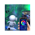Miniatyrbillede 5 af 5: Astronaut Stjerne Galaxy Projektor Lys Stjerne Projektor til Soveværelse Planetarium Projektor 360° Justerbar Hvid