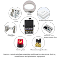 Miniatyrbilde 5 av 5: Ac 220v 30a 1ch 433mhz Trådløs fjernkontrollbryter Rf relémottaker + På/av-sender for El