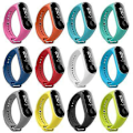 Miniatyrbillede 5 af 5: Silikone Rem til Xiaomi Mi 3 4 5 6 Armbånd Xiaomi Sport Smartwatch Blødt Håndled e 02 mi 3 4