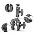 Pikkukuva 3 / 5: Super Clamp Camera Clamp Mount Monitor 360∼ Ballhead Magic Arm Double Ball Head Adapteri