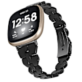 Pikkukuva 1 / 5: Fitbit Versa 4 / Sense 2 Universal Rhombus Resin watch Black