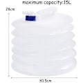 Pikkukuva 2 / 5: Kokoontaittuva vesisäiliö, 15l kannettava kokoontaittuva vesisäiliö+hana