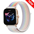 Miniatyrbild 1 av 5: 20 mm 22 mm watch för Amazfit Gts/2/2e/4/3/mini Gtr 4/2/3/ pro 47 mm Stratos 3 nylon Pulseira Correa Amazfit bipsband pride edition white 20mm