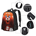 Pikkukuva 3 / 5: Klovnityttö Harley Quinn -reppu, oppilaskassi kolmiosainen setti, reppu, aterialaukku, kynäkotelo-8 Three-piece Set 1