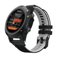 Miniatyrbilde 3 av 5: For Garmin Fenix ​​7 To-farget silikon hurtigutløser klokkerem Black Grey
