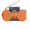 Miniatyrbilde 1 av 5: Oransje utendørs nødradio Bluetooth-høyttaler solhåndlykt mobil lading 5000mah stor kapasitet høy kvalitet