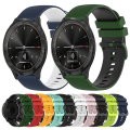 Miniatyrbilde 3 av 5: For Garminmove 3 20 mm rutete tofarget silikonklokkerem Red-Black