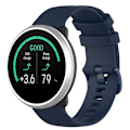 Miniatyrbilde 1 av 5: For Polar Ignite 20 mm liten rutete tekstur silikon armbåndsurrem Navy Blue