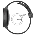 Miniatyrbilde 5 av 5: For Garmin Venu 20 mm ensfarget magnetisk lås silikonklokkerem White