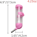 Miniatyrbilde 2 av 4: 3 i 1 Hamster Hengevannsflaske Kjæledyr Automatisk Dispenser Med Base For Dverghamster Mus Rotte Pinnsvin pink 80ML