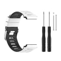 Miniatyrbillede 5 af 5: Til Garmin Forerunner 920xt tofarvet stålspændeurrem White-Black