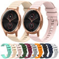 Miniatyrbillede 3 af 5: Til Garminmove Luxe 20 mm Wavy Dot Pattern Solid Color Silikone Watch Band Grey