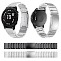 Miniatyrbillede 3 af 5: Til Garmin Fenix ​​6x Pro 26mm Tortoise Shell rustfrit stål urbånd Black