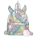 Miniatyrbilde 1 av 5: Jente Sequin Ryggsekk, Enhjørning Ryggsekk Jente Paljetter Skolesekk For Jenter, Mote Og Holdbar Reise Ryggsekk For Barn, Jenter Shznv Style1