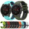 Miniatyrbilde 3 av 5: For Garmin Epix Gen 2 22 mm To-farget Sports Silikon Watch Band Mint Green - Blue