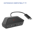 Miniatyrbillede 2 af 5: Adapter til tastatur og mus med stemmefunktion, kompatibel med Ps3///switch-serie værtkonvertering