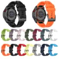 Miniatyrbild 2 av 5: För Garmin Instinct 22mm Silikon Solid Color Watch Band White