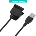 Miniatyrbilde 4 av 5: Lader for Fitbit Alta Hr, erstatnings-USB-ladekabel, kabelklips kompatibel med Fitbit Alta Hr