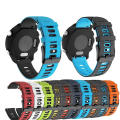 Miniatyrbilde 2 av 5: For Garmin Venu Sq 20 mm Silikonklokkebånd i blandede farger White-Pink