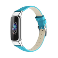 Miniatyrbilde 1 av 5: For Fitbit Luxe Leather Watch Band Blue