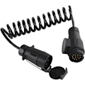 Miniatyrbilde 1 av 5: 13-polet til 7-polet 1,8 m tilhengerforlengelseskabeladapter for sleping