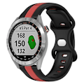 Miniatyrbild 1 av 5: För Garmin Approach S40 20mm Butterfly Spänne Tvåfärgad watch Black-Red
