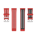 Miniatyrbilde 3 av 5: For Polar V800 Gps Smart Watch Tofarget stålspenneklokkebånd Red-Black