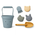 Miniatyrbillede 1 af 3: Børn Sommer Strandlegetøj Sød Dyremodel Seaside Silikonespand Rabbit