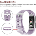 Miniatyrbillede 2 af 3: Udskiftningsbånd, der er kompatible med Fitbit Charge 2, Classic & Special Edition justerbare sportsarmbånd lavender with slight gray Small