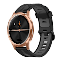 Miniatyrbild 1 av 5: För Garmin Move Luxe 20 mm vertikalt mönster tvåfärgat watch Black-Grey