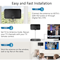 Pikkukuva 3 / 5: Antenni TV Digitaalinen HD Sisäantenni Paikalliskanaville 360° Vastaanotto Tukee 4K 1080P