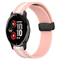 Miniatyrbild 1 av 5: För Garmin Venu 2 Plus 20 mm vikbart magnetlås i silikon watch Pink-White