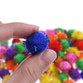 Miniatyrbild 4 av 4: 100 st Färgglada Mini Glittrig Glitter Glitter bollar Liten Pom boll för kattleksaker