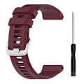 Miniatyrbillede 3 af 5: Til Garmin Descent G1 / Forerunner 745/945/935 / Approach S62 Solid Color Silicone Watch VDCC Wine Red