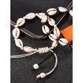 Pikkukuva 3 / 5: 2 Pack Natural Shell -nilkkakoru Shell-virkattu nilkkaranneke Käsintehty Boho Shell -helminilkkakoru