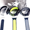 Miniatyrbild 4 av 5: Solo Loop-rem för Apple Watch Band 44mm 40mm 38mm 42mm Andas Silikon Elastiskt bälte Armband Band Iwatch Series 3 4 5 Se 6 black red 38mm or 40mmS